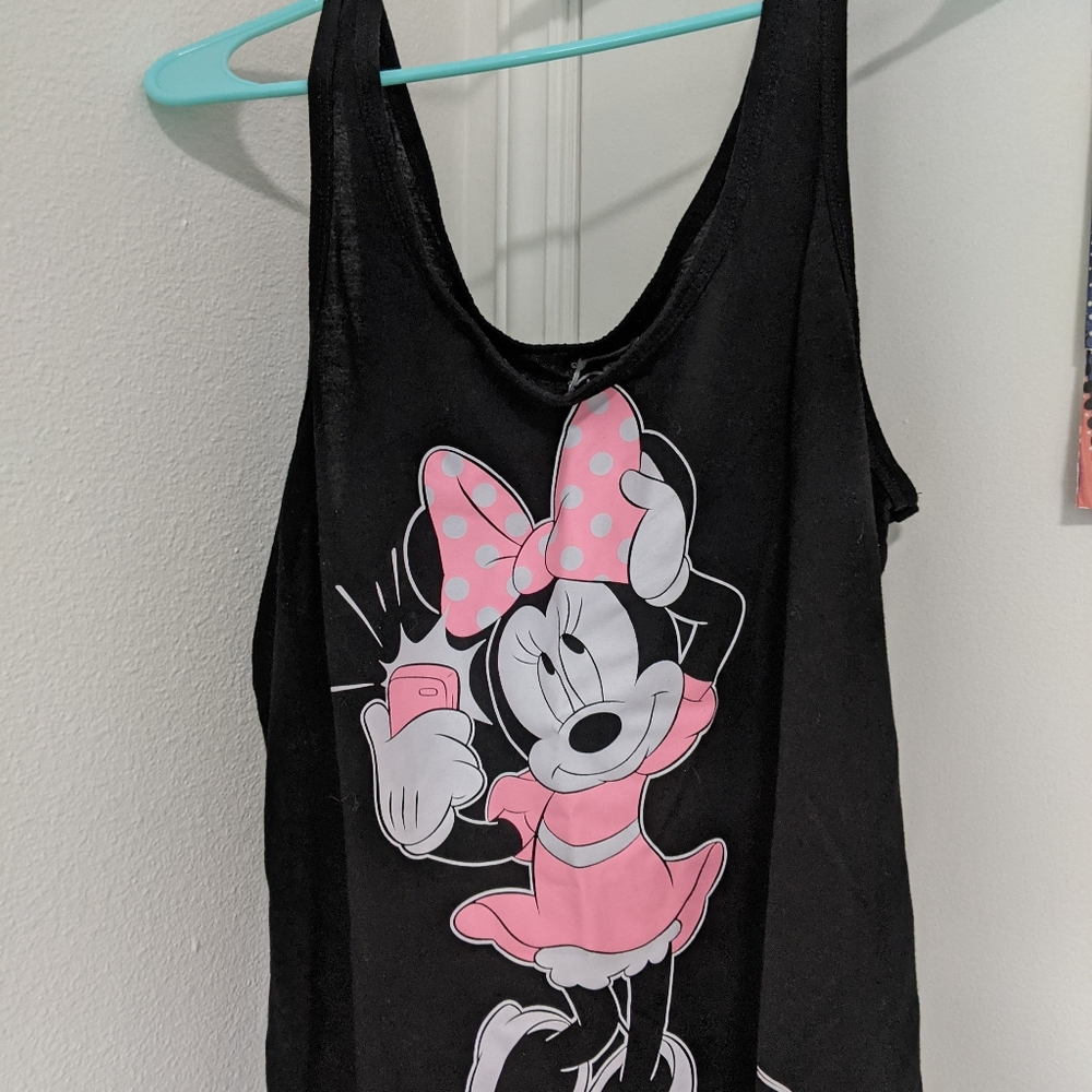 Black minnie mouse tank